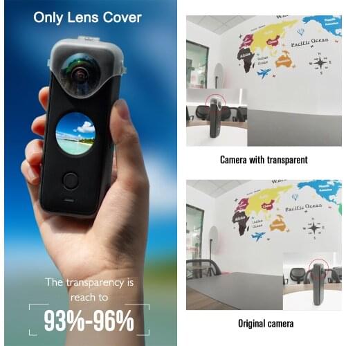 Transparent Lens Guard Cap Dust-proof Protective Cover Anti-drop Camera Shell for Insta360 ONE X2 Accessories