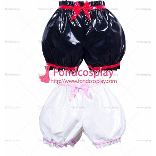 Sissy maid pvc panties Uniform cosplay costume Tailor-made[G3783]