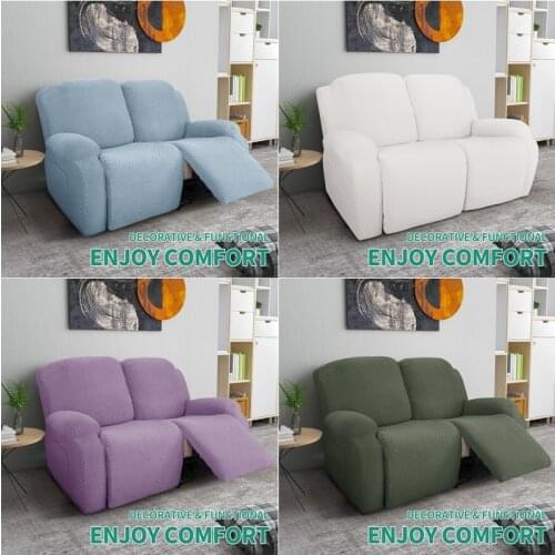 1Set Recliner Chair Cover Fabric Armchair Sofa Slipcover All-inclusive Couch Cover 2 Seater Recliner Slipcovers Couch Cover