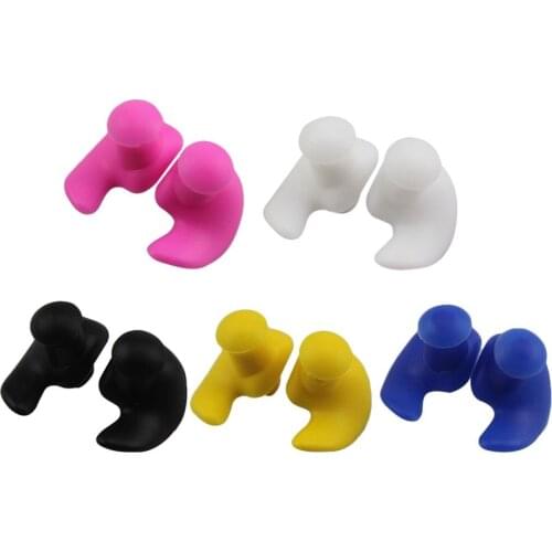 1 Pair Kids Children Waterproof Soft Earplugs Silicone Portable Ear Plugs Water Sports Swimming Accessories 5 Colors