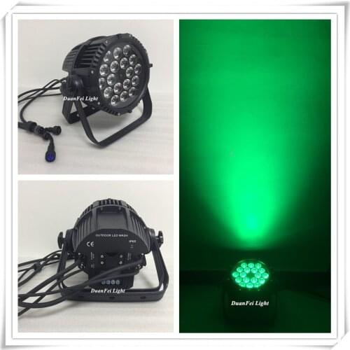 12pcs 18*10W 4in1 led par rgbw outdoor par 64 led waterproof led par can rgbw dmx