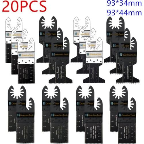 20Pcs Oscillating Multi Tool Saw Dremel Blade For Fein Multimaster BOSCH Makita Dewalt HITACHI Hilti WORX METABO Milwaukee Ryobi