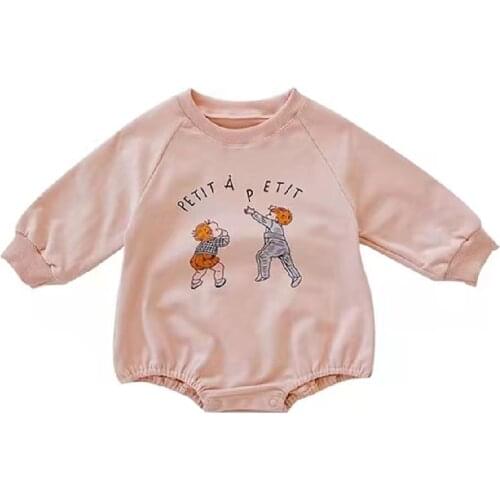 2021 Toddler Baby Girl Clothes Autumn New Cute Print Rompers Playsuits for Newborns Long Sleeve Cotton Boys Childrens Clothing