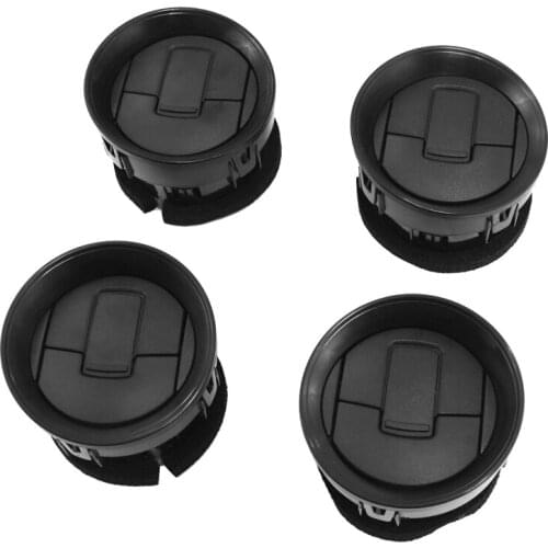 4 Front Interior Dashboard Louvres Chrome AC Heater Air Vent Compatible with for Ford F-150 F150 2009-2014