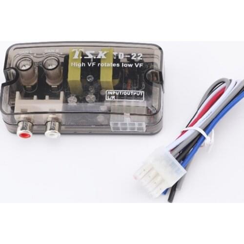 Car Audio and Video Accessories Audio Treble and Bass Two-way Audio Converter Bass Filter Audio Signal Output Accessories TD-22