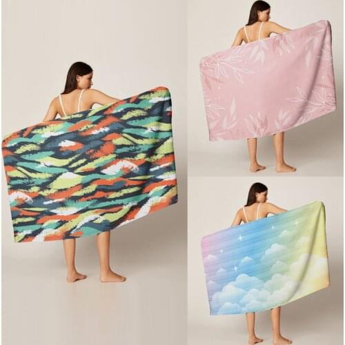 Summer Towel 70*140cm Microfiber Bath Towels Adult Quicky-dry Camping Large Swimming Shower Yoga Sport Towels