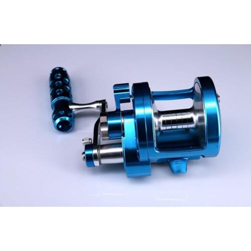 Full Metal Boat fishing wheel Double speed ratio drum/jig trolling fishing iron Carbon cloth brake Super brake reels