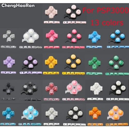 ChengHaoRan For PSP3000 Left and right button kits in various colors PSP 3000 ultra-thin console maintenance standby button 1set