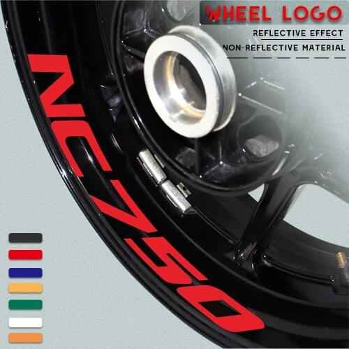 For HONDA NC750 nc 750 Motorcycle Wheel Sticker Reflective Rim Stripe Tape Motorbike Decal Styling Stick