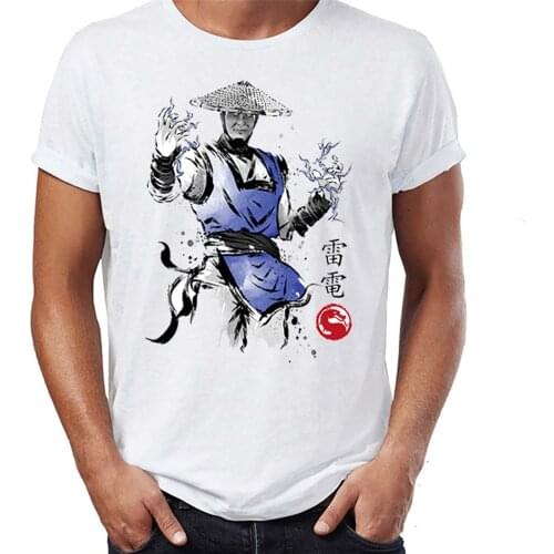 Mens T Shirt Watercolor Mortal Kombat Scorpion Awesome Illustration Artwork Printed Tee