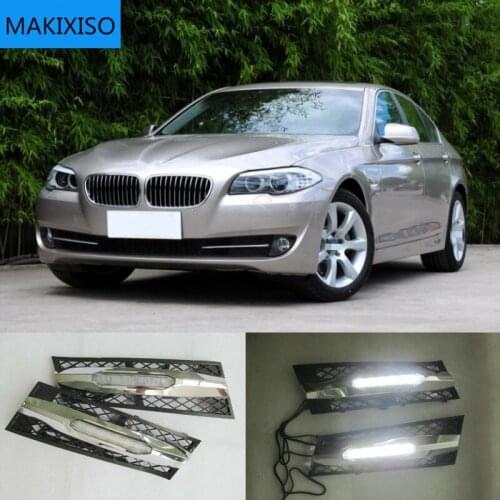 DRL Daytime Running Lights For BMW 5series GT 535i 550i 2010 2011 2012 2013 Daylight Car LED Fog head Lamp cover