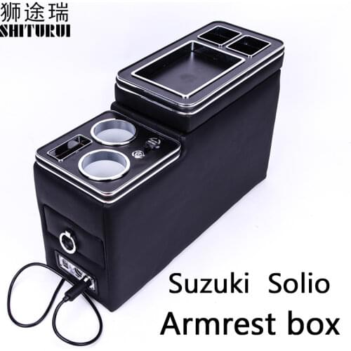 FOR SUZUKI - Solio [2011-2016] row front railing box set general business armrest central store Business car