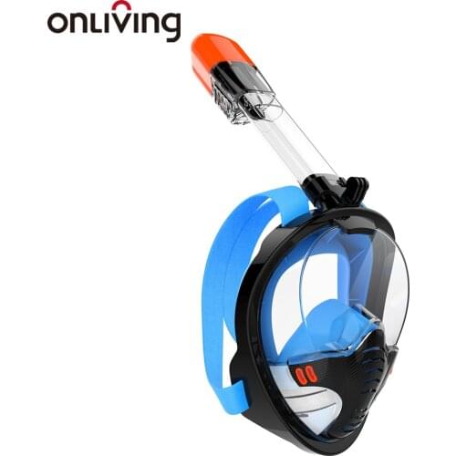 ONLIVING Underwater Scuba Snorkel Diving Mask Anti Fog Anti Leak Full Face Wide View Respiratory Masks Safe Swimming Equipment