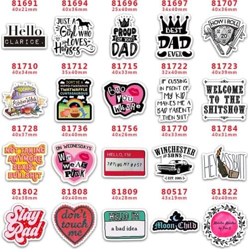 Custom credit card logo Cute Accessories for Bows Flatback Planar Resin DIY Craft Supplies Handcraft Decor Materials PR81691