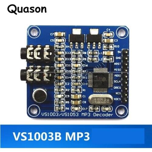 VS1003 MP3 decoding Module MP3 MP3+V WMA WAV MIDI Microphone Development Board
