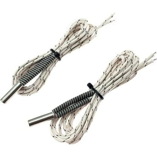 1M/2M Heating tube 6*20mm 12V 24V 50W Ceramic Cartridge Heater Reprap&Mendel For HotEnd J-Head 3D Printer Parts