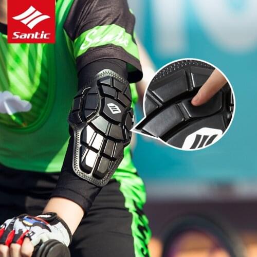 2pc Santic 3-6 years kids Professional Elbow Pads Boys Girls Soft Elbow Protector for Skateboard Ice Skating Balance Bike Match