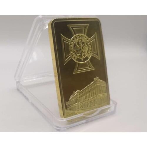 German Gold Bullion Bar Deutsche Reichsbank 999/1000 Gold 1 OZ Eagle Cross Bar/Coin Collectable