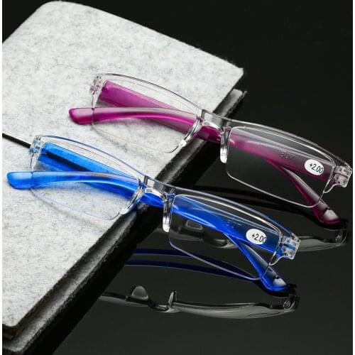 Women Men Reading Glasses TR90 Ultra-Light Resin Material for Female Reading Presbyopia Glasses with +1.5 +2.0 +2.5 +3.0