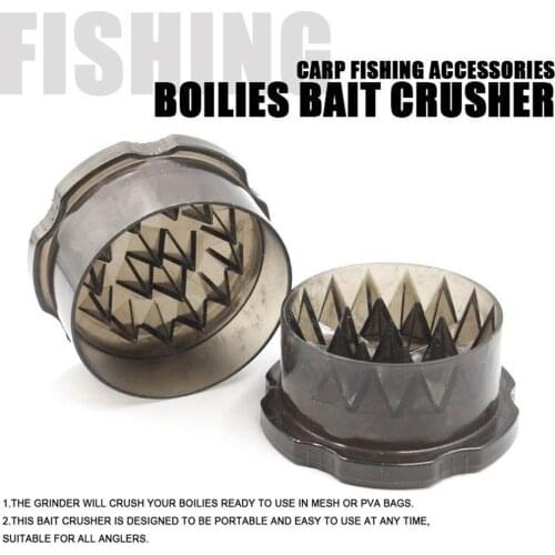 Portable Fishing Lures Bait Crusher Boilie Grinder Box Container Carp Fishing Tackle Fodder Tool Fishing Equipment