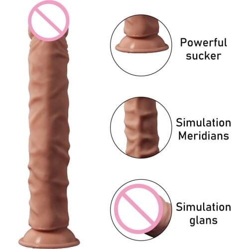 Silicone dildo huge big penis with suction cup dildo sex toys for women soft material realistic dildo female masturbation
