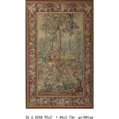 Tapestry hanging needle gobelin tapestry embroidery tapestry wool tapestry yellow tapestry