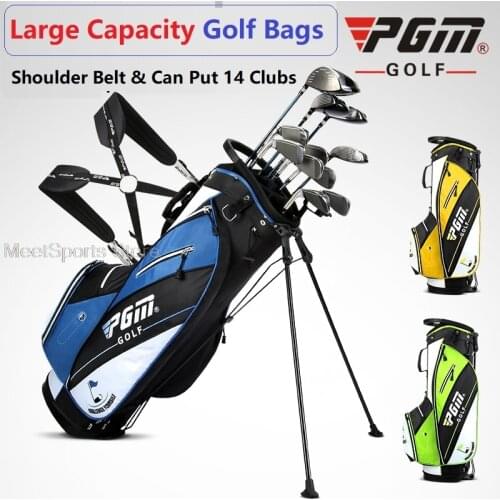 Pgm Golf Bracket Bag Ultra-Light Golf Gun Pack Golf Standard Stand Bag Golfing Bracket Gun Package With Shoulder Strap 14 Pocket