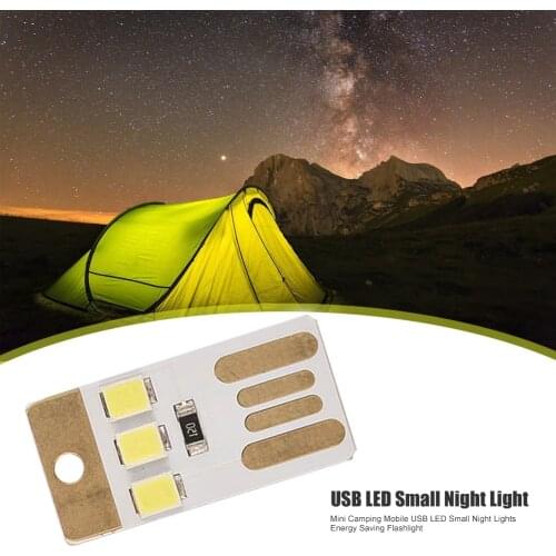 Camping Night Hiking Tent Lamp Light Outdoor Portable Mini LED Lights Energy Saving Mobile Power Resource Charging Lamps Camping
