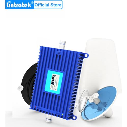Lintratek 70dB Gain Signal Booster (Band 20) 4G LTE 800mhz Cell Phone Signal Amplifier Mobile Repeater 4G Antenna Full Kit