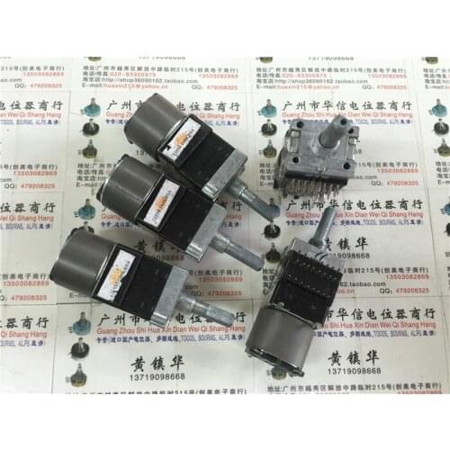 [VK] Japan production ALPS RK168 six motor potentiometer 100KBX6 B100K with LED lamp handle length 25MMF switch
