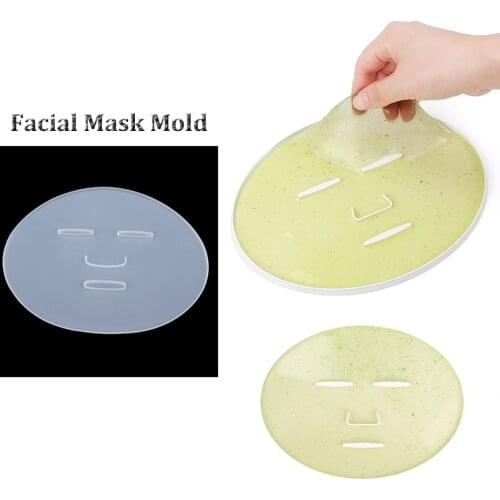 High Quality Silicone Reuseable Facial Mask Mold for Fruit Vegetable Mask Machine Make Clear Mask Mold Tray Mask DIY Making Tool