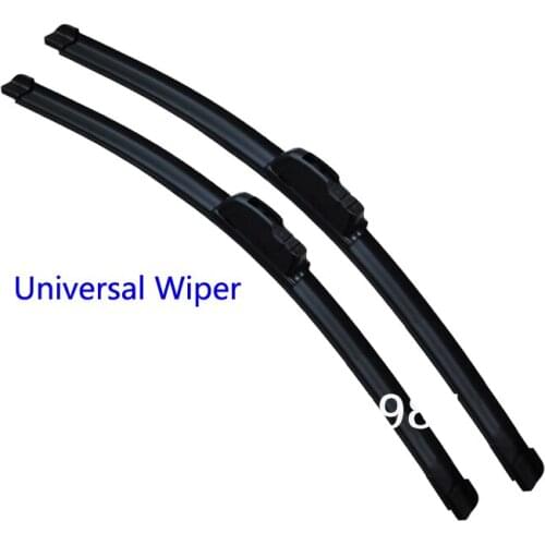 1pairs x Universal 22" Frameless Bracketless Rubber Windshield Window Windscreen Wiper Blades