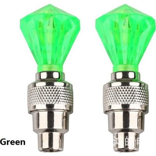 2PCS Valve Stem LED CAP for Bike Bicycle Car Motorcycle Wheel Tire Light