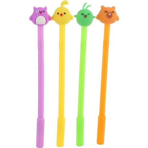 20 Pcs Creative Cartoon Chick Gel Pen Cute Student Learning Office Writing Stationery Wholesale Kawaii School Supplies