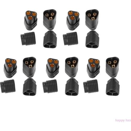 2019 5Pairs MT60 3.5mm 3 Pole Bullet Connector Plug Male & Female For RC ESC to Motor