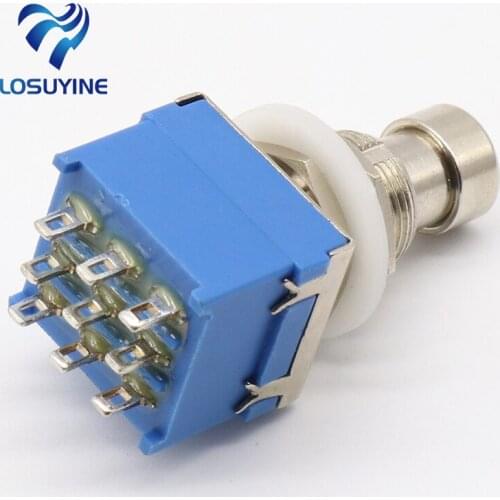 3PDT 9 pins Guitar Effects push button Switch foot pedal switches guitar switch