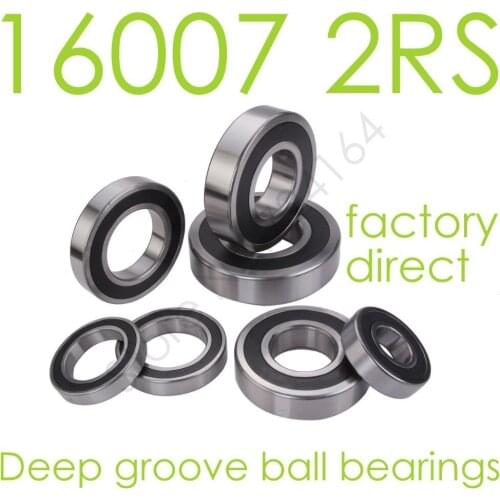 5PCS High quality 16007RS 16007-2RS bearing 35*62*9mm Double Shielded Deep Ball Bearings for machines, motors,bicycle motor
