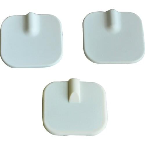 50 Pairs/Pack Physiotherapy Electrode Pads For TENS Muscle Stimulator Massager Patches Pin Type 5*5/4*4cm Square Cohesive