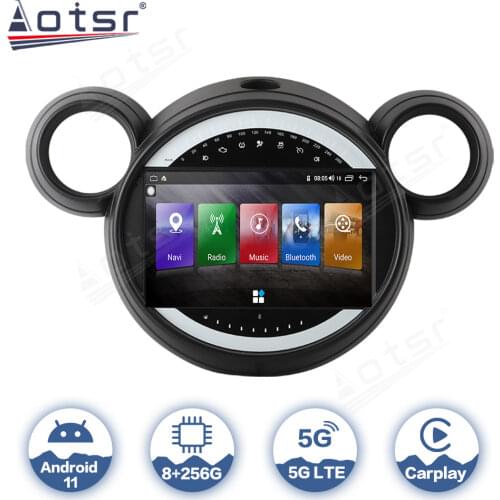 For BMW Mini 2010 - 2016 Android 10 Car Radio Multimedia Video Player Auto Stereo GPS Navigation Carplay AutoRadio 6+128G