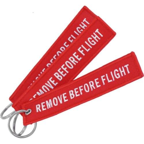 Keychain Remove Before Flight Aviation Gifts Tag Keychains for Motorcycles and Cars Key Fobs OEM Chain Keychain Jewelry 3PCS/LOT