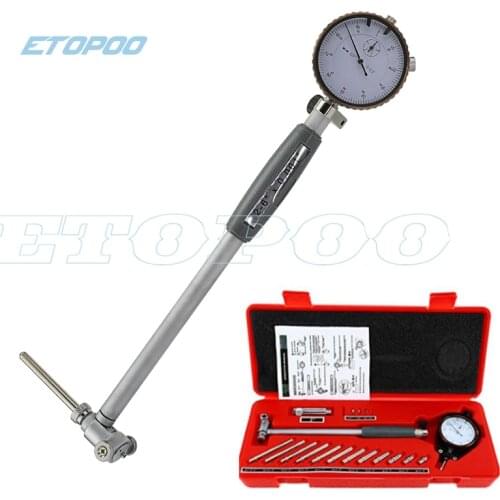 Dial Indicator Bore Gage 0.001" Gauge (2"-6" range) Deep Engine Hole Cylinder Measurement Gage Cylinder 50-160mm 0.01mm gauge