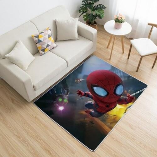Disney Baby Kids Play Mat 3D Iron Man Spiderman Large Carpet for Rooms Mats In The Hallway Antislip Kitchen Mats Big Floor Rugs