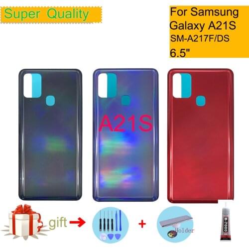 For Samsung Galaxy A21S A217 SM-A217F/DS Housing Back Cover Case Rear Battery Door Chassis Housing Replacement