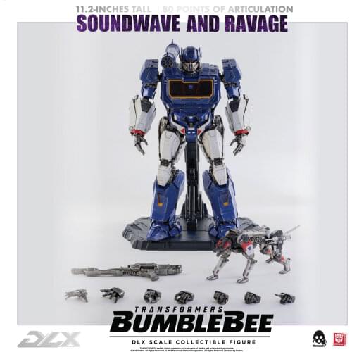 Threezero Transformation BUMBLEBEE – DLX SOUNDWAVE AND RAVAGE Action Figure