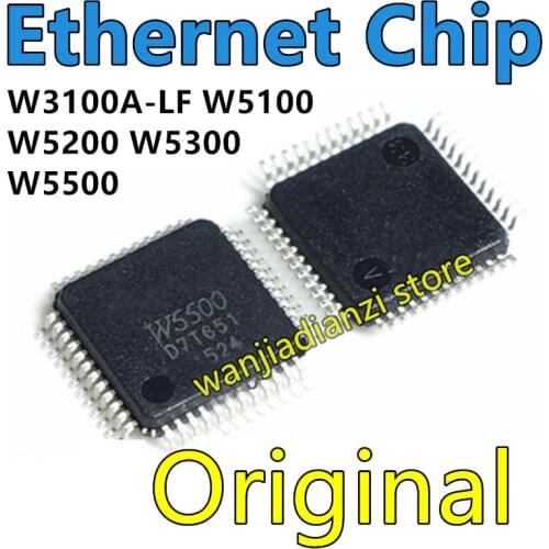 W3100A-LF W5100 W5200 W5300 W5500 Chip IC LQFP48 QFN48 100 64 WIZNET QFP Ethernet controller chip Hardware TCP/IP protocol chip