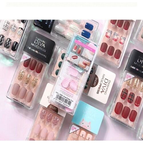 False nails Mirror artificial finished nails Strange Bright color Nail magic light variable