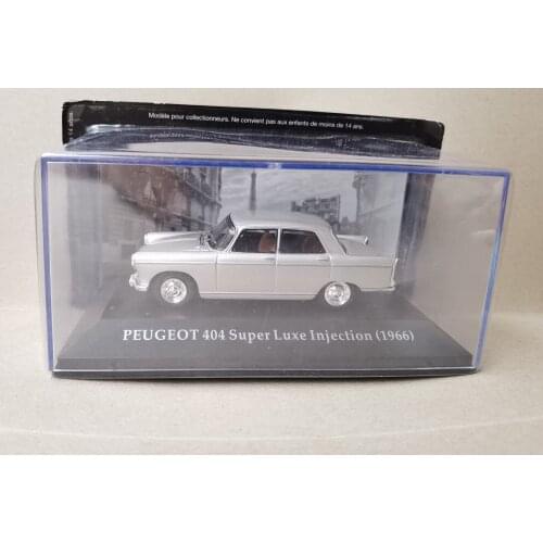 IXO 1:43 PEUGOT 404 SUPER LUXE INJECTION 1966 collection of die casting alloy trolley model