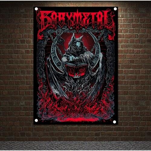 BABYMETAL Rock Band Picture Retro Scary Bloody Banner Signs Vintage Music Poster Wall Art Decor Cafe Pub Club Bar Flags Tapestry