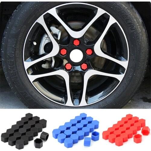 Car Wheel Caps Bolts Covers Nuts Silicone Auto Hub Screw for Hyundai ix35 iX45 iX25 i20 i30 Sonata Verna Solaris Elantra Tucson