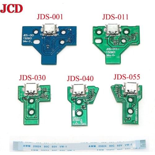 JCD For PS4 Controller USB Charging Port Socket Circuit Board 12Pin JDS 011 030 040 055 14Pin 001 Connector